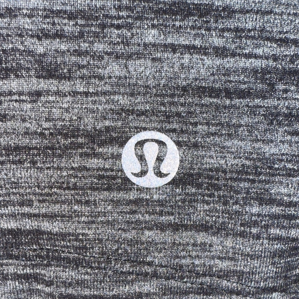 Lululemon &go Where-To Dress Long Sleeve Heathered Black Size 8 - Picture 7 of 14